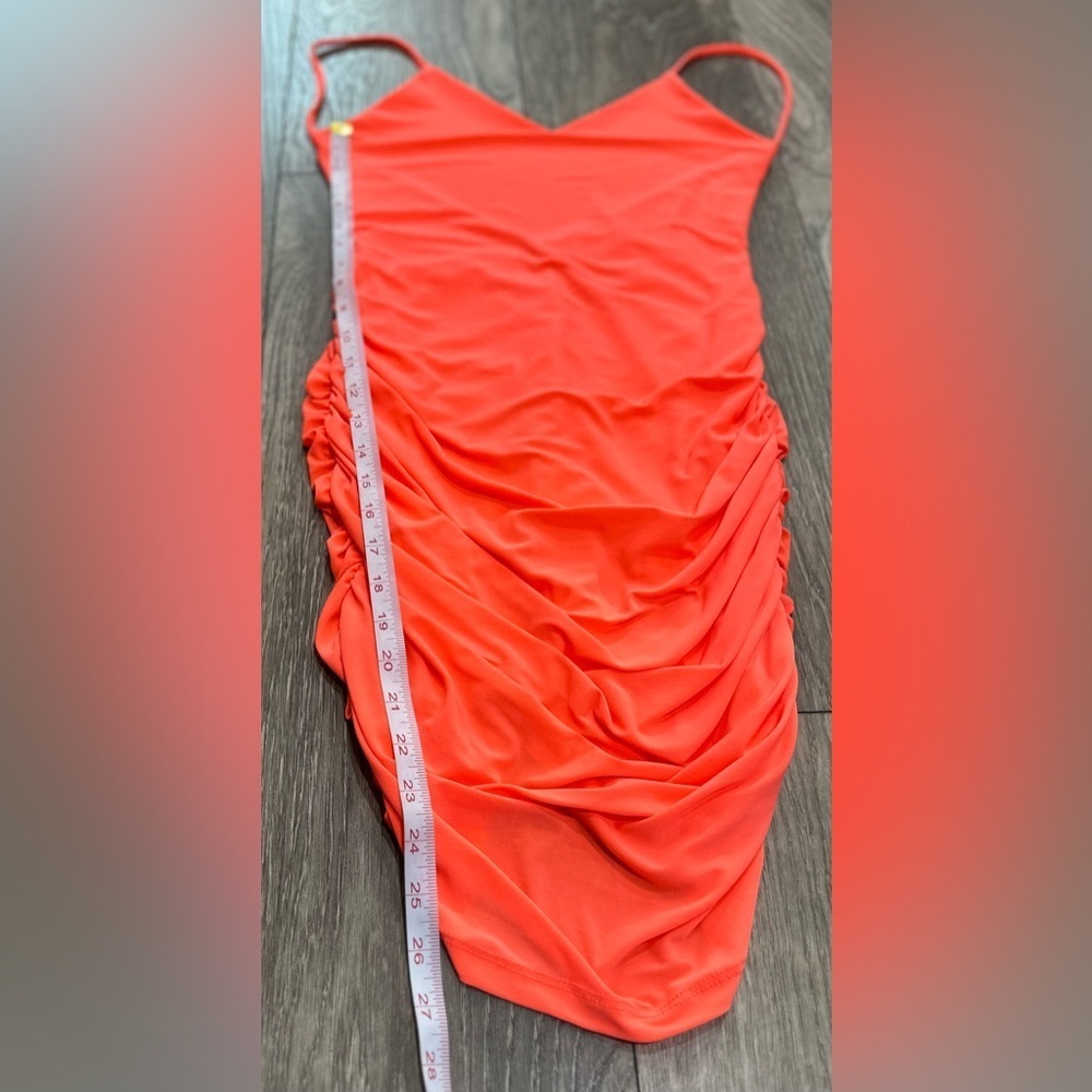🔥🔥Night Fall V-Neck Mini Dress - Orange 🔥🔥 - Picture 6 of 13
